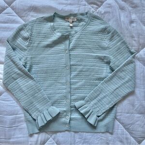 Rebecca Taylor Pointelle Mix Buttoned Cardigan Size XS